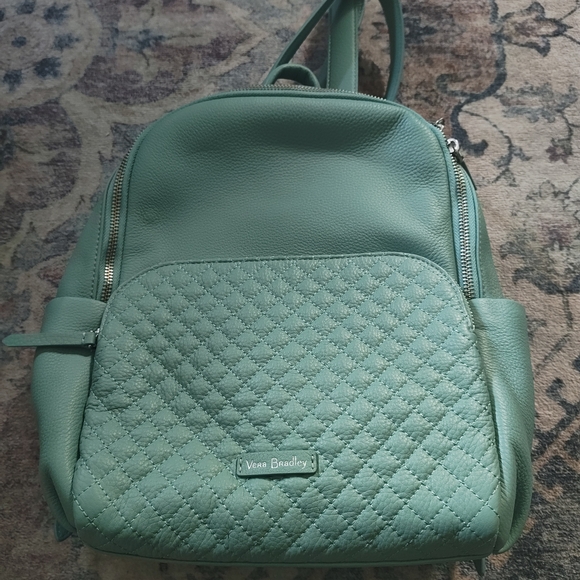 Vera Bradley Handbags - Vera Bradley Teal Quilted Backpack